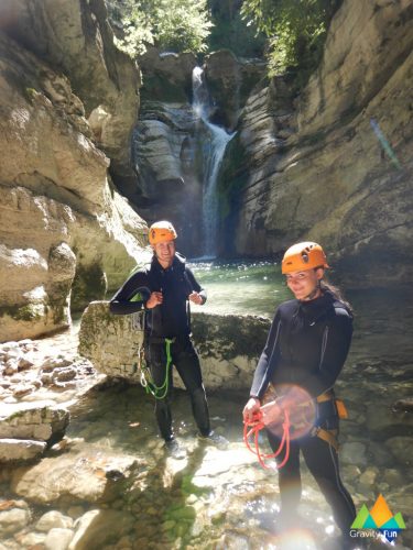 Canyoning Croiserette découverte journée Gravity Fun www.gravity-fun.fr