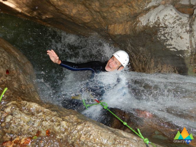 Canyoning Croiserette découverte journée Gravity Fun www.gravity-fun.fr