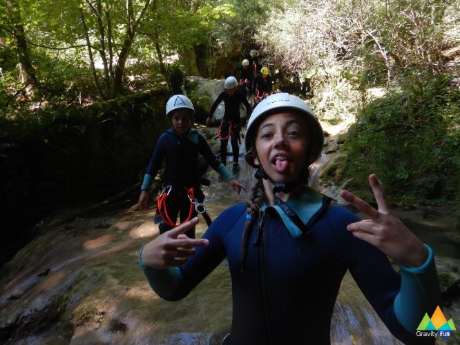 Canyoning découverte Chaley Gravity Fun www.gravity-fun.fr