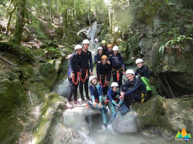 Canyoning découverte Chaley Gravity Fun www.gravity-fun.fr