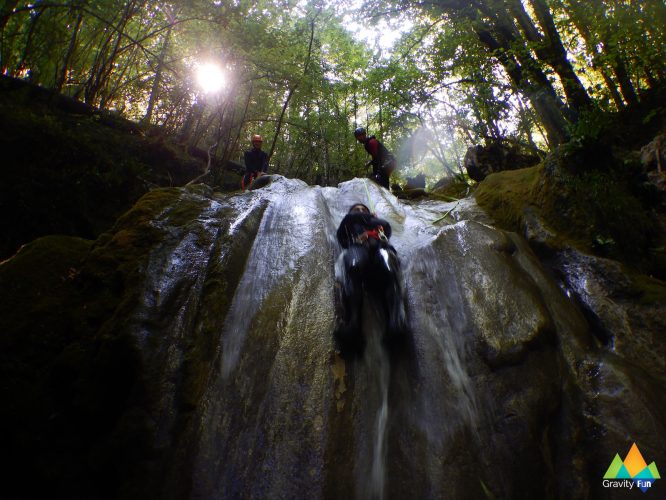 Canyoning découverte Chaley Gravity Fun www.gravity-fun.fr