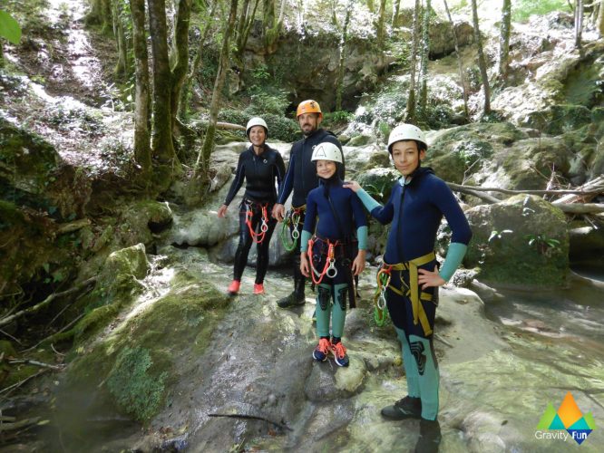 Canyoning découverte Chaley Gravity Fun www.gravity-fun.fr