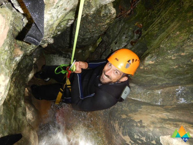 Canyoning découverte Chaley Gravity Fun www.gravity-fun.fr