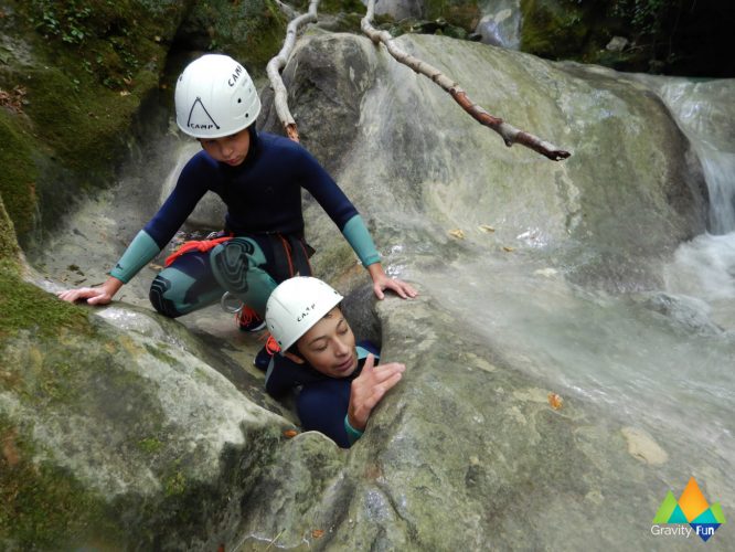 Canyoning découverte Chaley Gravity Fun www.gravity-fun.fr