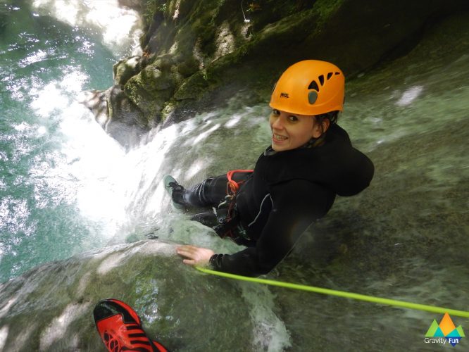 Canyoning découverte Chaley Gravity Fun www.gravity-fun.fr