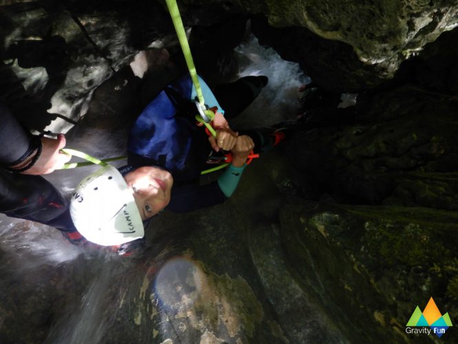 Canyoning découverte Chaley Gravity Fun www.gravity-fun.fr