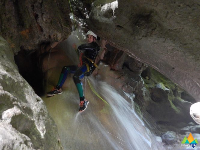 Canyoning découverte Chaley Gravity Fun www.gravity-fun.fr