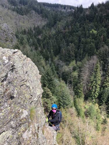 Gravity Fun Via Ferrata Canyoning et Escalade www.gravity-fun.fr Parcours montagne planfoy pilat loire