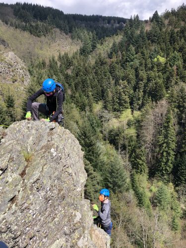 Gravity Fun Via Ferrata Canyoning et Escalade www.gravity-fun.fr Parcours montagne planfoy pilat loire