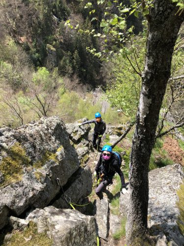 Gravity Fun Via Ferrata Canyoning et Escalade www.gravity-fun.fr Parcours montagne planfoy pilat loire