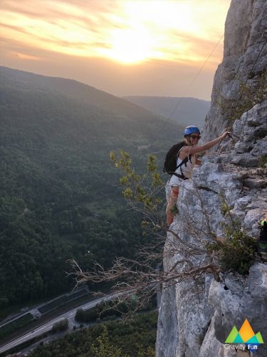 Via ferrata haute sensation sportive Guiguette Hostiaz Gravity Fun www.gravity-fun.fr