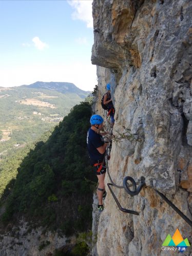 Via ferrata haute sensation sportive Guiguette Hostiaz Gravity Fun www.gravity-fun.fr